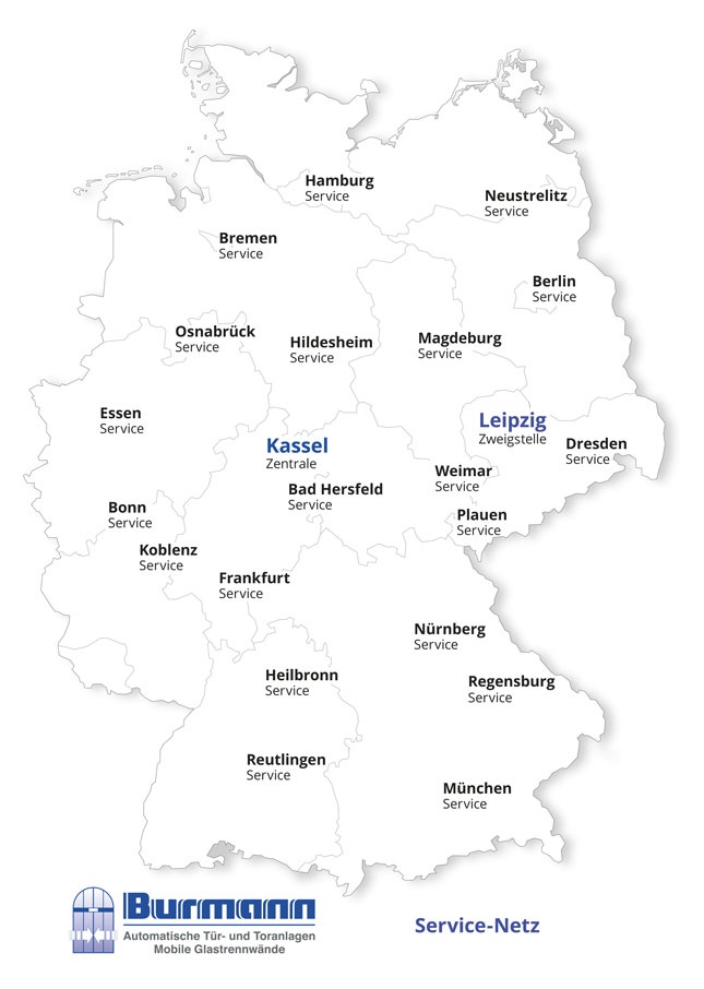 Burmann Service Karte 2016 Burmann Service Karte 2016