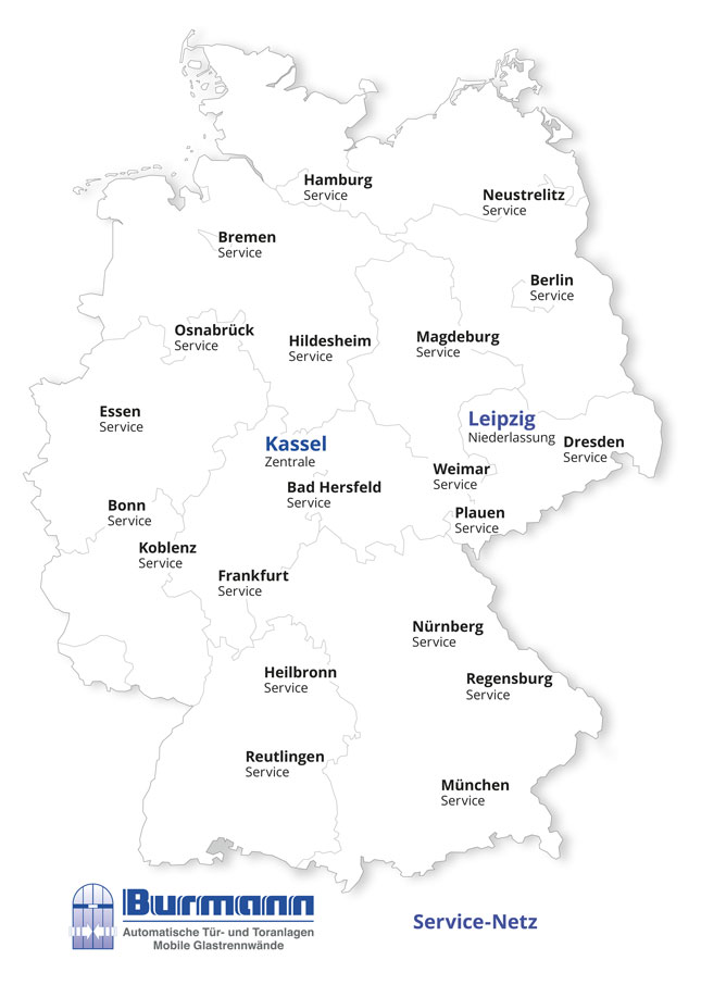 Burmann Service Karte 2018 Burmann Service Karte 2018