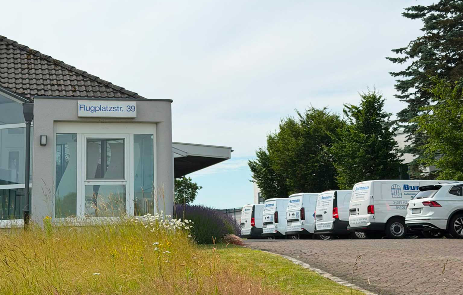 Der Parkplatz in Calden.